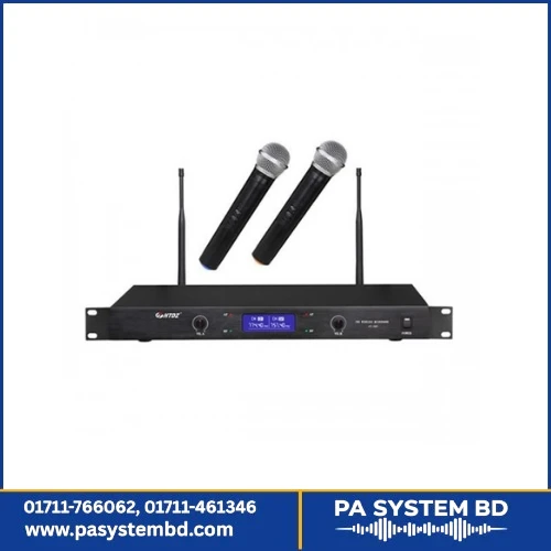 HTDZ HT-580 UHF Dual Wireless Microphone System | Handheld & Combo