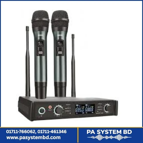 Ahuja AWM-800U2 Dual Wireless PA Microphones | Professional UHF System