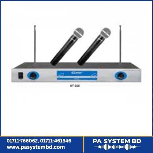 HTDZ HT-220 Dual VHF Wireless Microphone Set | Simultaneous Use