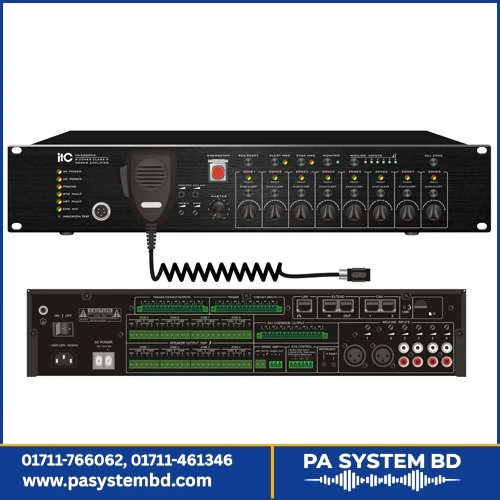 ITC VA-6200MS Voice Alarm Evacuation System expansion Controller, 500W, can support 8 zones
