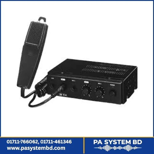 TOA CA-160 Car Amplifier – 60W (120W Max) 12V DC High-Power Mobile PA Amp for Large Vehicles