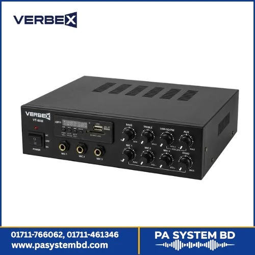 Verbex VT-50M 50-Watt with Bluetooth, USB and Echo Amplifier