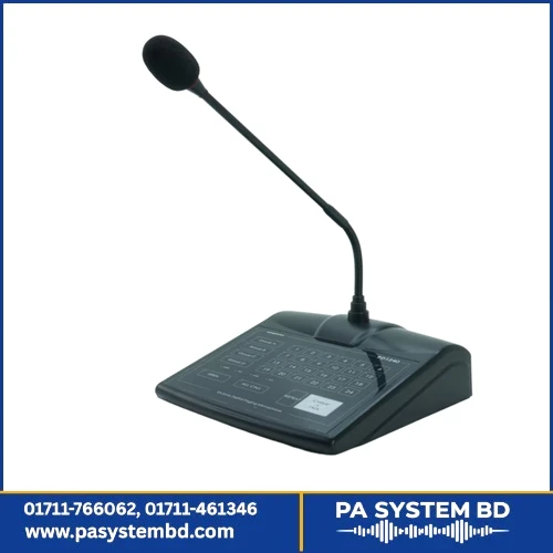 Amperes PD1240 24 Zone Soft Touch Desktop Paging Microphone