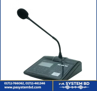 Amperes PD1280 LCD Soft Touch Desktop Paging Microphone