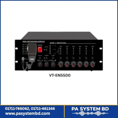Verbex VT-EN5500 6 Zone EVAC Controller built-in 500W Amplifier