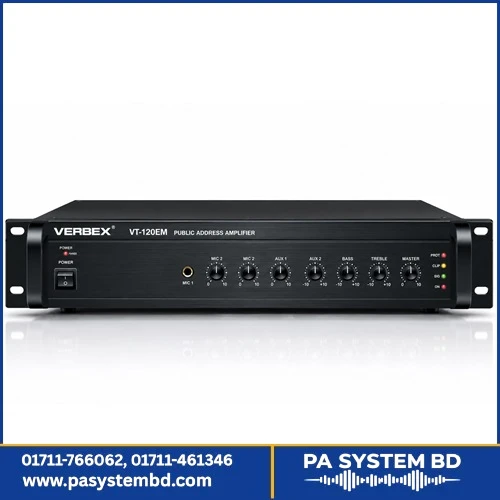 Verbex VT-120EM 120W Mixer Amplifier in BD | Ideal for Mosque & Conference